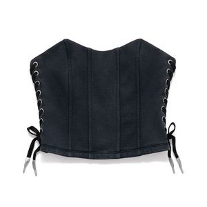 H2 Heron Preston Lacing-detail Corset-Style Top